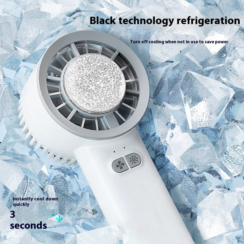 Pearl-Bedazzled Handheld Fan
