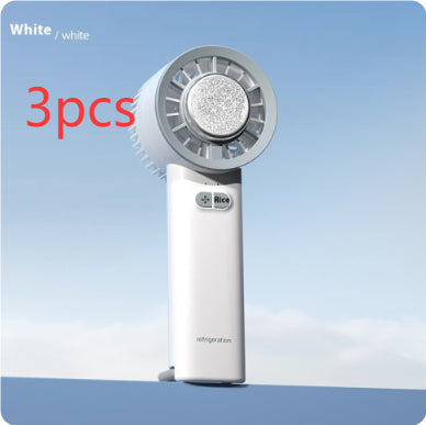 Pearl-Bedazzled Handheld Fan