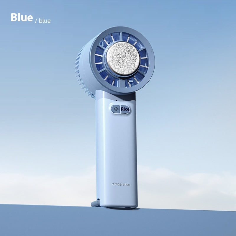 Pearl-Bedazzled Handheld Fan